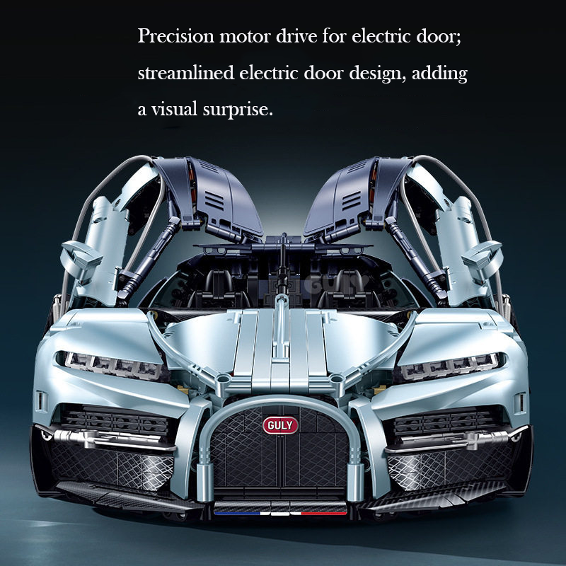 1:8 Scale Huge Supercar Building Set for Adults, 58.5cm Large MOC Race Car Model Kit, Birthday Gift for Boys Teens Age 8-14 12-16