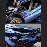 Technic Sports Car Model for Lambo, 1/14 Race Car Advanced Building Set, Exclusive Collectible Model, MOC Supercar Model Kit, Birthday Gifts for Kids Teens Age 8-14 12-16