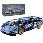 Technic Sports Car Model for Lambo, 1/14 Race Car Advanced Building Set, Exclusive Collectible Model, MOC Supercar Model Kit, Birthday Gifts for Kids Teens Age 8-14 12-16