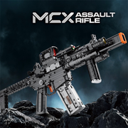 MCX Assault Rifle Building Block Toy Set, 1589+ Piece 70.5cm Tactical Building Block Model for Adults & Teens, Interactive Toy Blaster with Scope & Magazine, Birthday Gift for Boys Age 14+