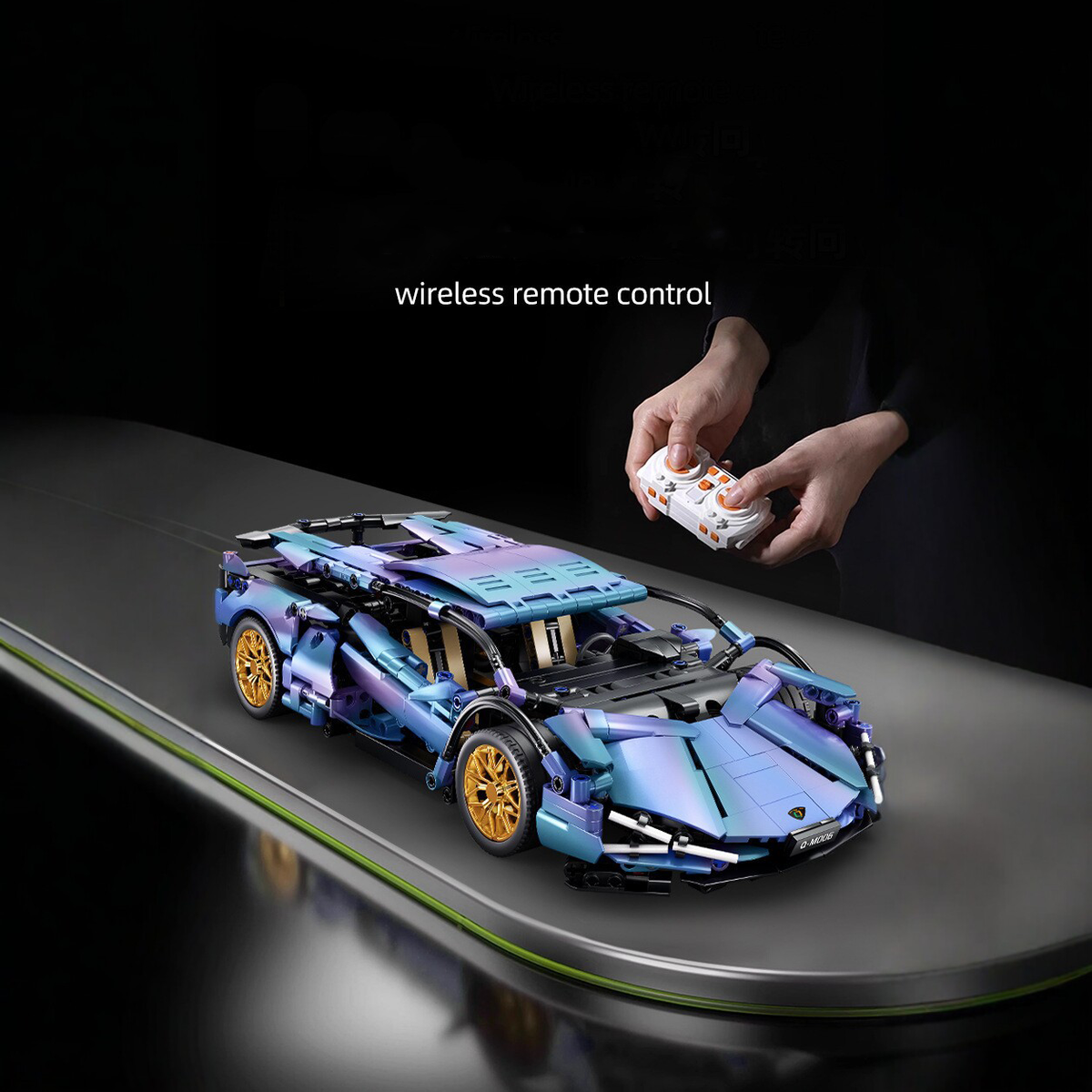 Technic Sports Car Model for Lambo, 1/14 Race Car Advanced Building Set, Exclusive Collectible Model, MOC Supercar Model Kit, Birthday Gifts for Kids Teens Age 8-14 12-16