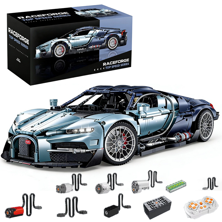 1:8 Scale Huge Supercar Building Set for Adults, 58.5cm Large MOC Race Car Model Kit, Birthday Gift for Boys Teens Age 8-14 12-16