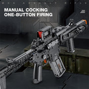 MCX Assault Rifle Building Block Toy Set, 1589+ Piece 70.5cm Tactical Building Block Model for Adults & Teens, Interactive Toy Blaster with Scope & Magazine, Birthday Gift for Boys Age 14+