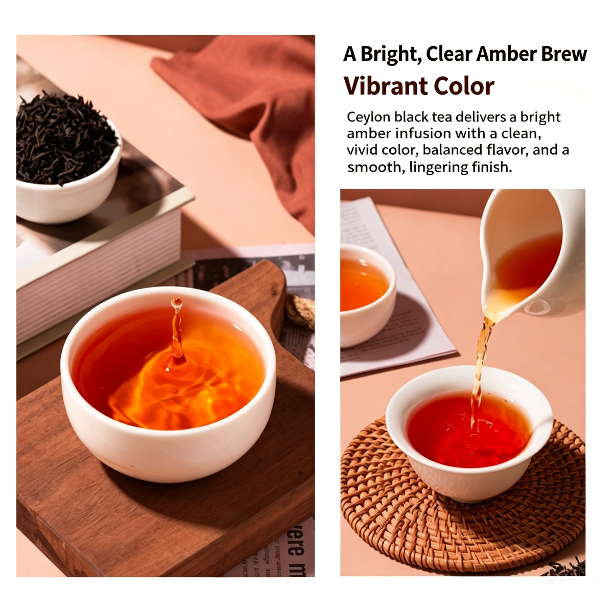 Ceylon Black Tea – 50 Bags | Rich, Versatile & Perfect for Milk Tea, Fruit Tea & More