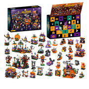 Halloween Advent Calendar 2026 Building Blocks, 31 Days Halloween Countdown Blind Box, 6 in 1 DIY Creative Assembly Kits, Creative Halloween Ornament and Present