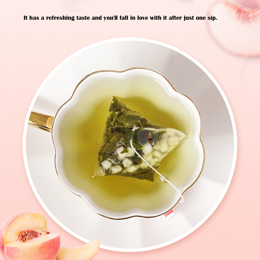 Premium Peach Oolong Tea Gift Set – 3-Flavor Fruit Tea Sampler with Aesthetic Floral Box & Reusable Tins