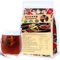 Premium Ginseng Five Treasure Tea - Natural Energy & Adaptogen Herbal Blend with Goji, Black Goji & Red Dates (30 Individual Bags)
