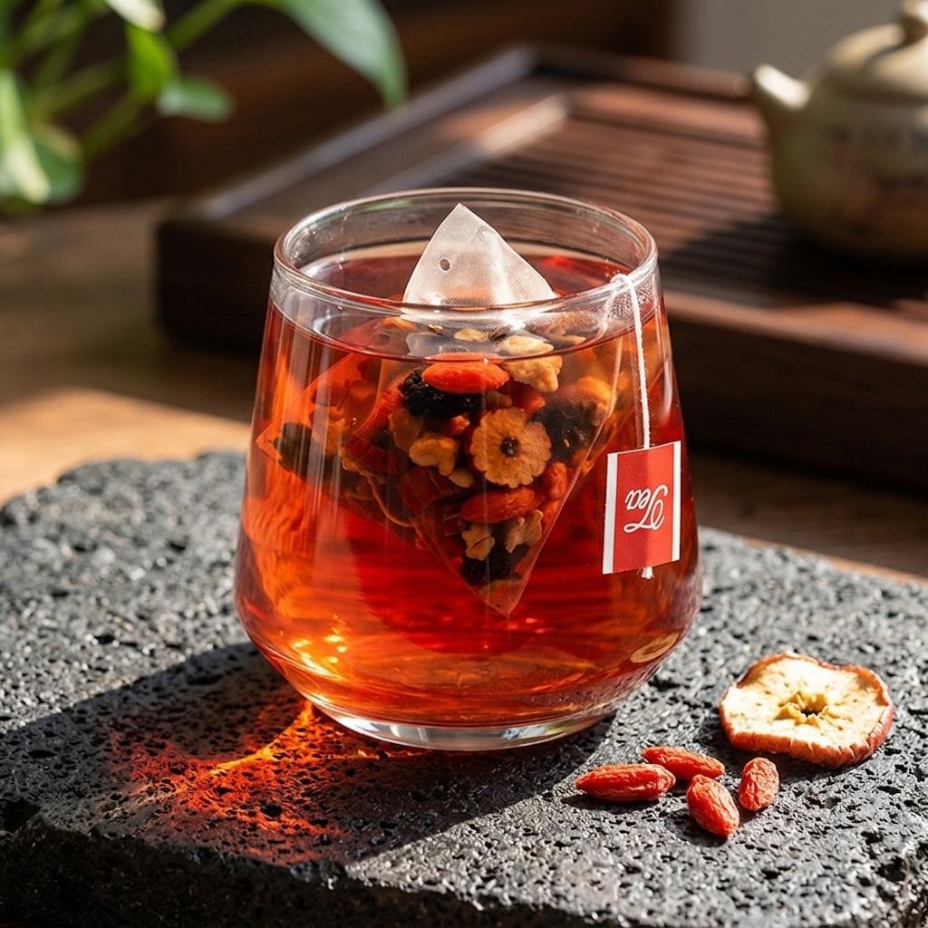 Ginseng Five Treasures Kidney Tea, Traditional Chinese Herbal TeaBags, Natural Kidney Cleanse Detox Tea for Women & Men, 6 Precious Ingredients Formula (1 Pack/30 Bags)