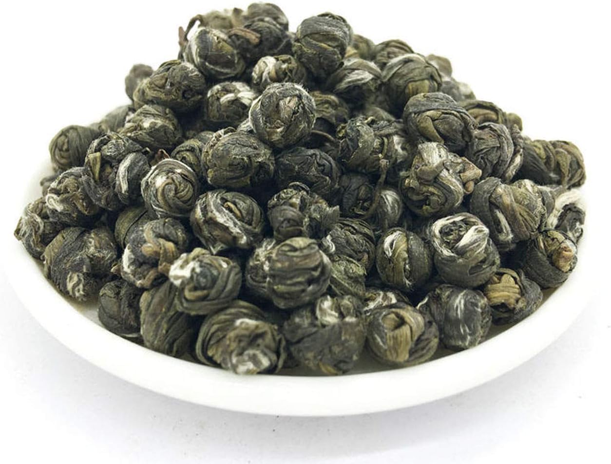 Jasmine Dragon Pearls, 200g (7 Oz) Jasmine Dragon Pearl Ball Loose Leaf Green Tea Jasime Tea, Pearls Green Tea Dragon Pearls Dragon Ball Jasmine Tea