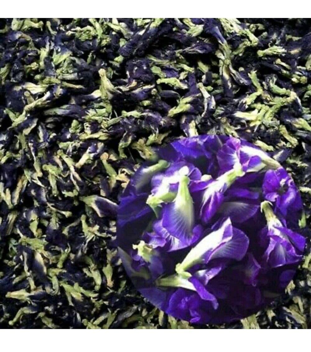 Pure Dried Butterfly Pea Flowers Tea 500g(17.6 Oz.), Premium Butterfly Pea Tea Butterfly Pea Flower Herbs Tea, Healthy Tea Natural Food Coloring for Drinks Party Funness Food Colors