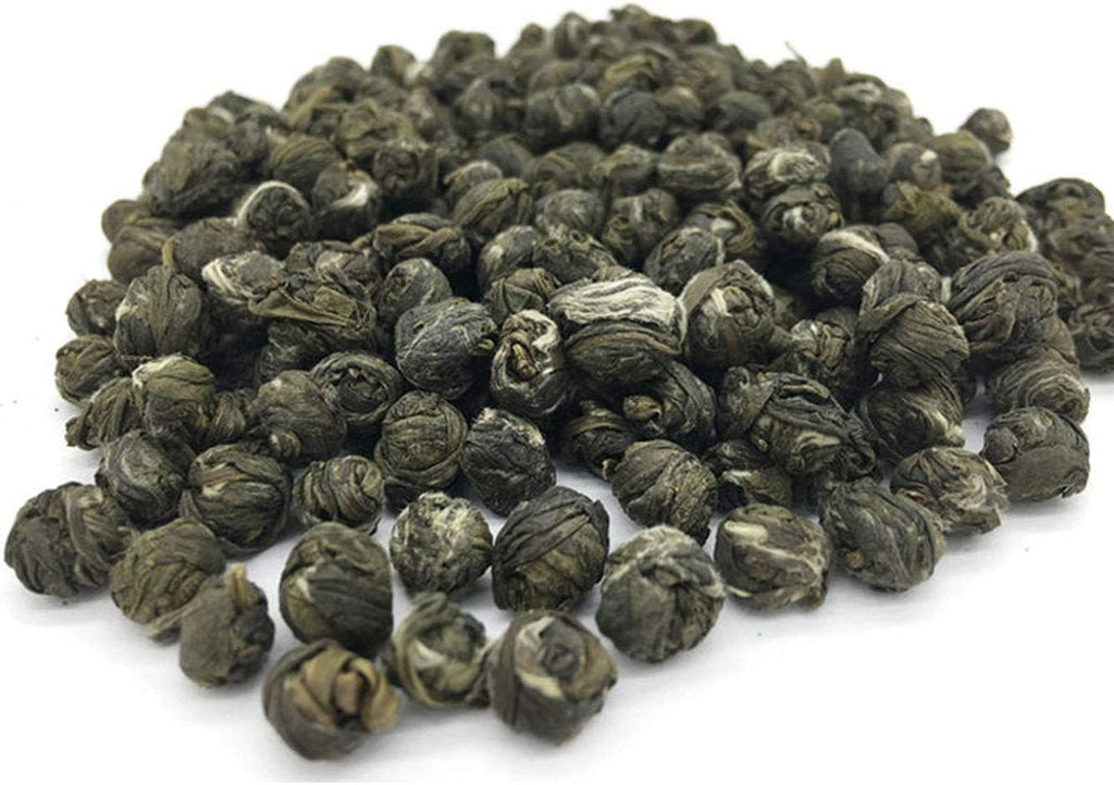 Jasmine Dragon Pearls, 200g (7 Oz) Jasmine Dragon Pearl Ball Loose Leaf Green Tea Jasime Tea, Pearls Green Tea Dragon Pearls Dragon Ball Jasmine Tea