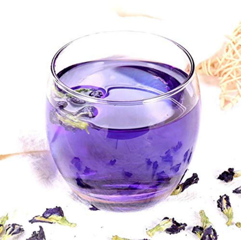 Blue Butterfly Pea Flowers, All Natural Dried Butterfly Pea Flower Herbs Herbal Healthy Tea Drink Recipes Natural Food Coloring, 500 Grams (17.6 Oz) /250 Grams (8.8 Oz)