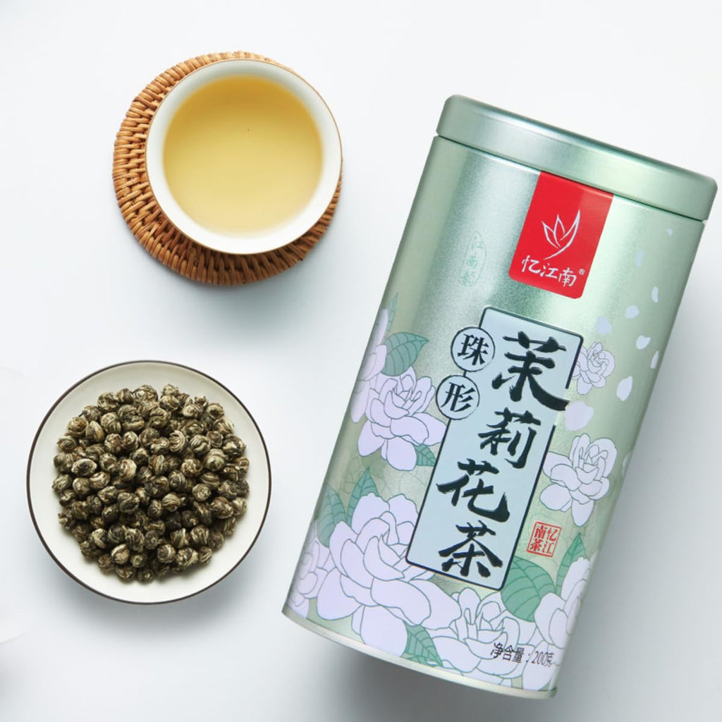 Jasmine Dragon Pearls, 200g (7 Oz) Jasmine Dragon Pearl Ball Loose Leaf Green Tea Jasime Tea, Pearls Green Tea Dragon Pearls Dragon Ball Jasmine Tea