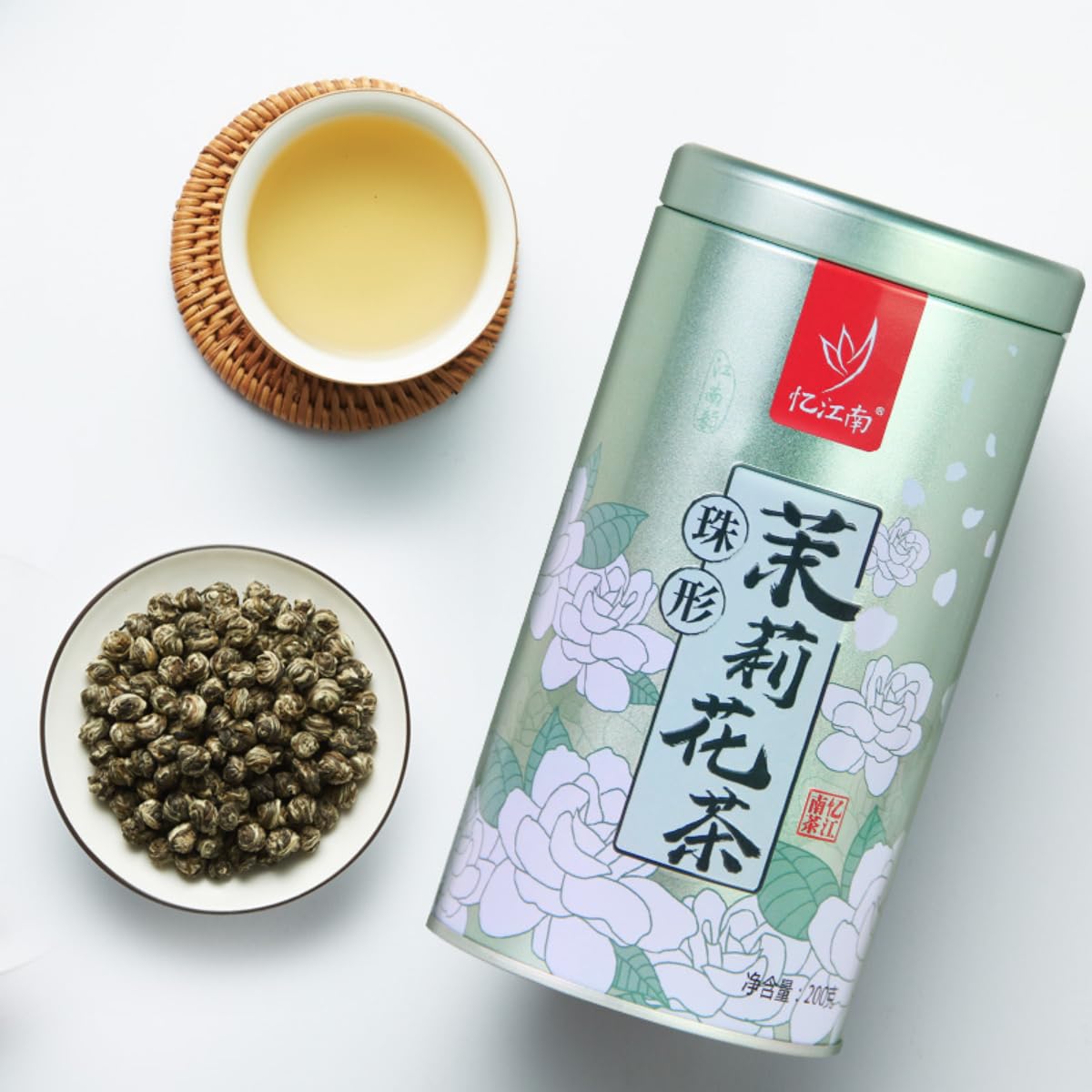 Jasmine Dragon Pearls, 200g (7 Oz) Jasmine Dragon Pearl Ball Loose Leaf Green Tea Jasime Tea, Pearls Green Tea Dragon Pearls Dragon Ball Jasmine Tea
