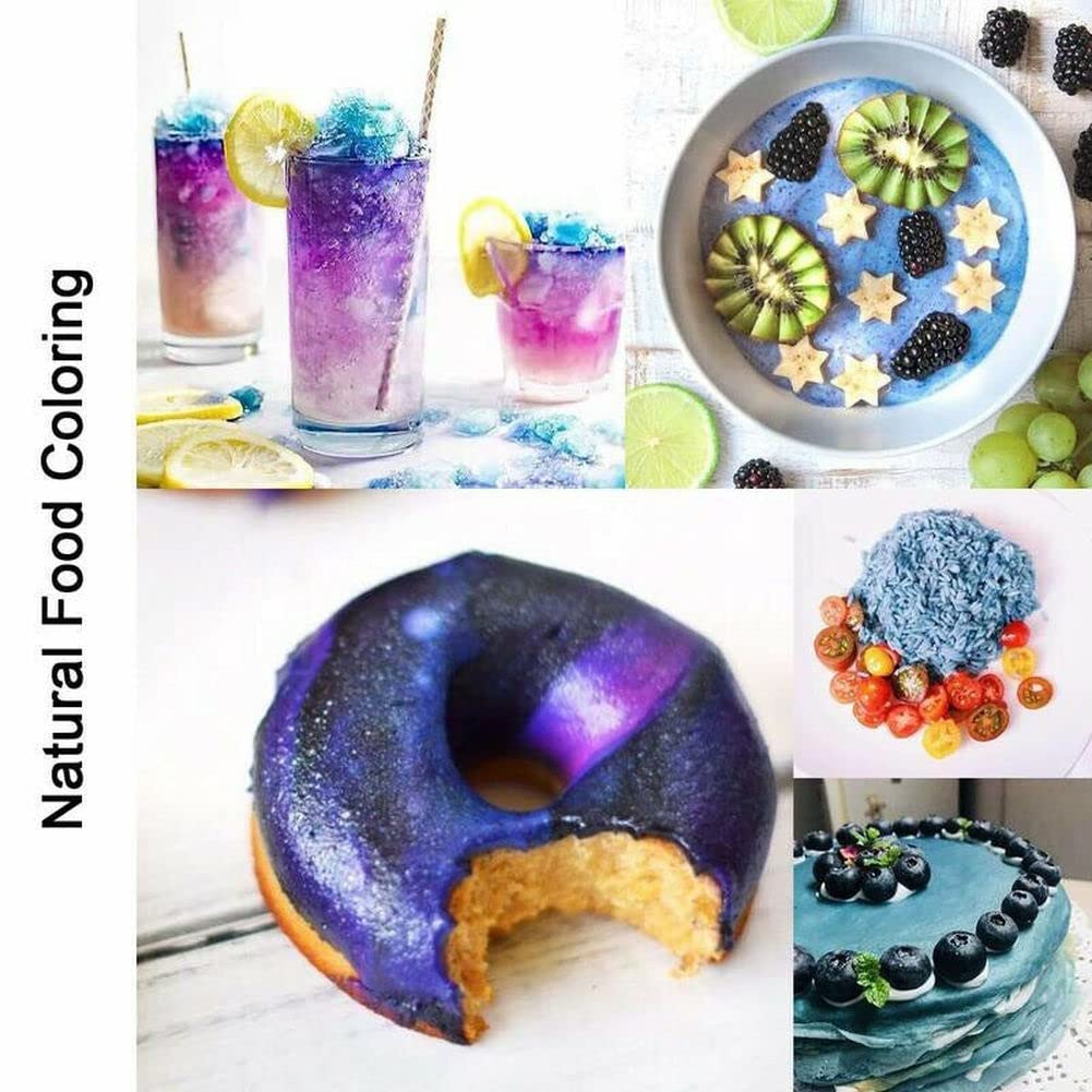 Blue Butterfly Pea Flowers, All Natural Dried Butterfly Pea Flower Herbs Herbal Healthy Tea Drink Recipes Natural Food Coloring, 500 Grams (17.6 Oz) /250 Grams (8.8 Oz)